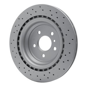 Mercedes-Benz ML350 Brake Rotor (1) - Rear - R1 Concepts - Drilled GeoSPEC Coated - `12-`15
